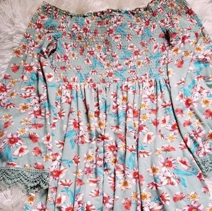 Women's Long Sleeve Floral Doll Baby Dress…